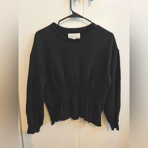 THE great - black corset sweatshirt - Size 1 - NWT